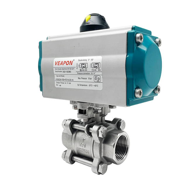 Пневматический шаровой клапан